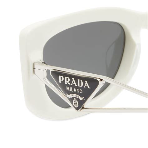 white frame prada sunglasses|Prada sunglasses customer service.